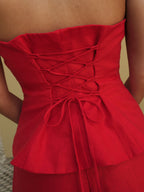 Top Strapless "Rouge"